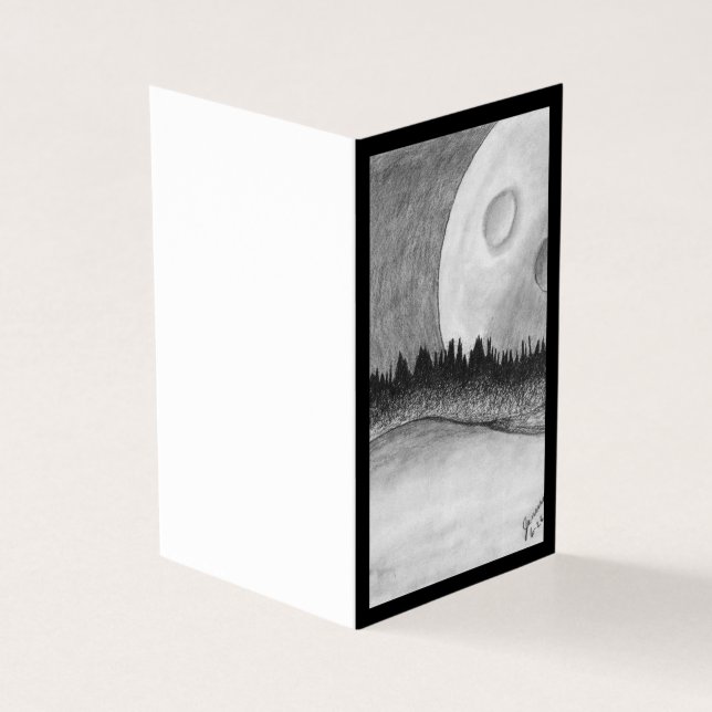 Lua e Planeta - Preto (Exterior)