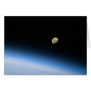 Lua Gibbous do Cartão de Órbita