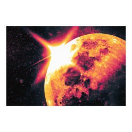 Lua incrível de uma forma única Foto