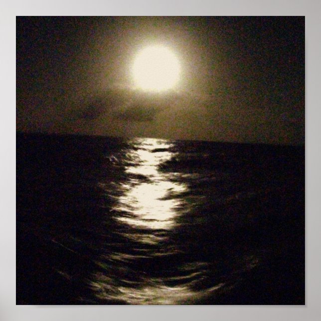 Lua na poster do mar (Frente)