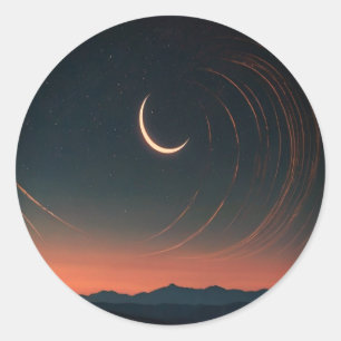 Lua no céu Adesivo mágico