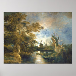 Lua sobre o Yare - John Crome Fine Art Poster