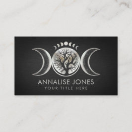 Lua tripla - Cartão de visita do Ornamento da Árvo