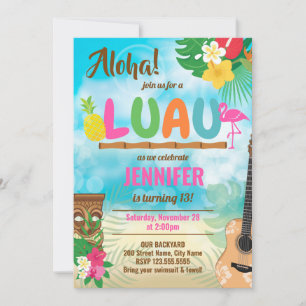 Luau Festa de aniversário tropical