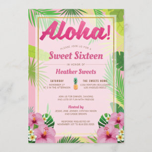 Luau Sweet Sessenta Convite
