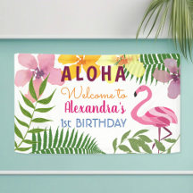 Luau Tropical Flamingo Birthday
