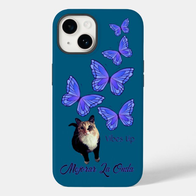 Lucille & As Borboletas Gato Case-Mate iPhone Ca (Verso)