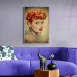 Lucille Ball Vintage Classic, Elegante Poster