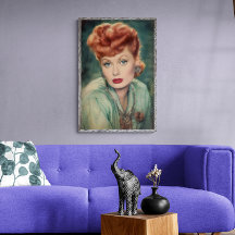 Lucille Ball Vintage Classic, Elegante Poster
