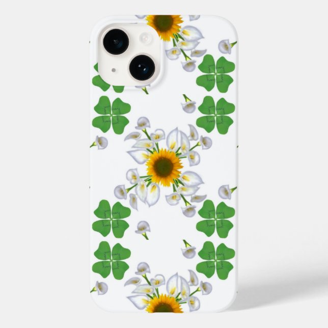 Luck Clover com Sunflower e Calla Lily (Verso)