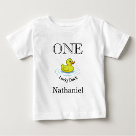 Luck Duck T-Shirt 1st Birthday Outfit