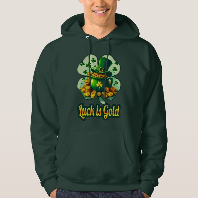 Luck Is Gold St Patrick’s Day - camiseta (Frente)