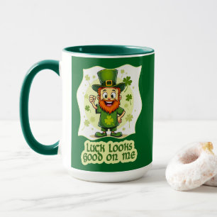 Luck Looks Good on Me St Patrick’s Day - caneca