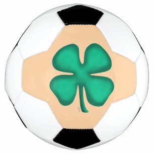 Lucky 4 Folha Irish Clover tan bola de futebol