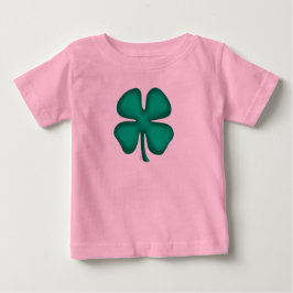 Lucky 4 Leaf Irish Clover, camisa cor-de-rosa