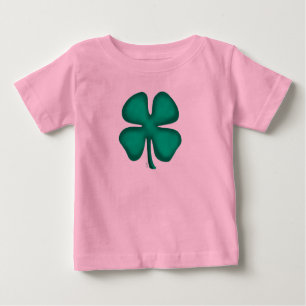 Lucky 4 Leaf Irish Clover, camisa cor-de-rosa