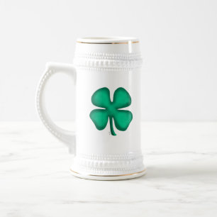 Lucky 4 Leaf Irish Clover caneca de cerveja