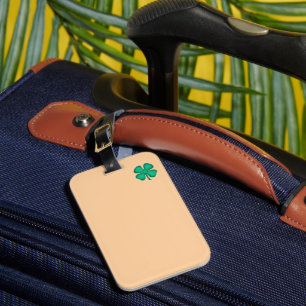 Lucky 4 Leaf trevo irlandês etiqueta de bagagem be