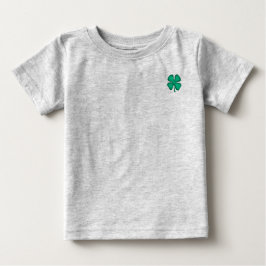 Lucky 4 t-shirt de bebê de cinza de capuz irlandes