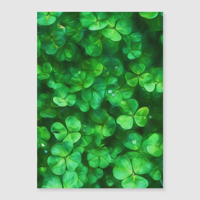 Lucky Celtic Irish Green Shamrocks (Frente)