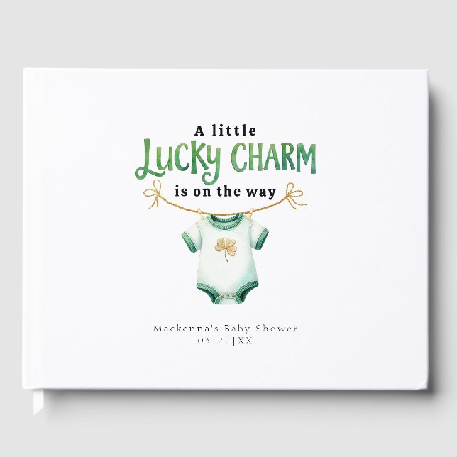Lucky Charm — Livro de convidados do Chá de fralda (Frente)