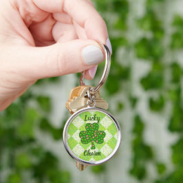 Lucky Charm Round Chaveiro