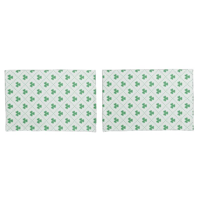 Lucky Clover Leaves Pattern Standard Size (Frente - conjunto)