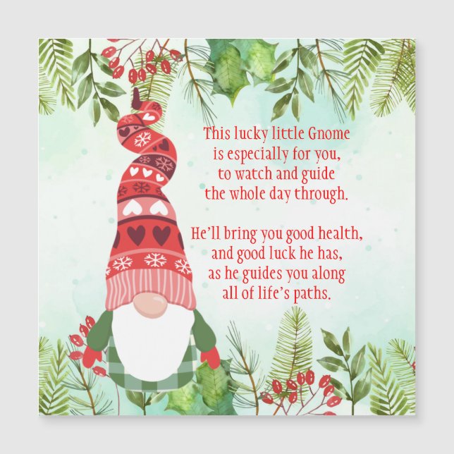 Lucky Gnomo Este pequeno e sortudo Quebra-cabeça d (Frente)