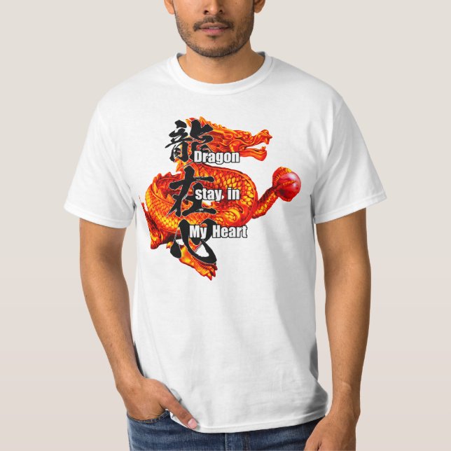 Lucky Happy Jewel Dragon T-shirt (Frente)