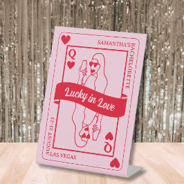 Lucky In Love Bold Pink & Red Bachelorette