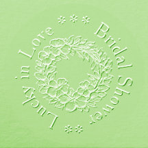 Lucky in Love Typography Shamrock Bridal Shower