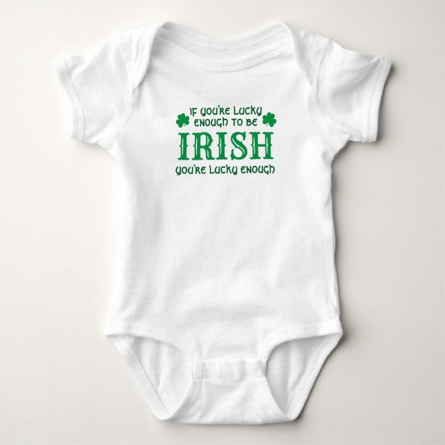 Lucky Irish Baby | Dia de São Patrício T-Shirt (Frente)