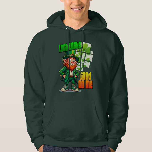 Lucky Leprechaun St Patrick’s Day Shirt –  moletom (Frente)