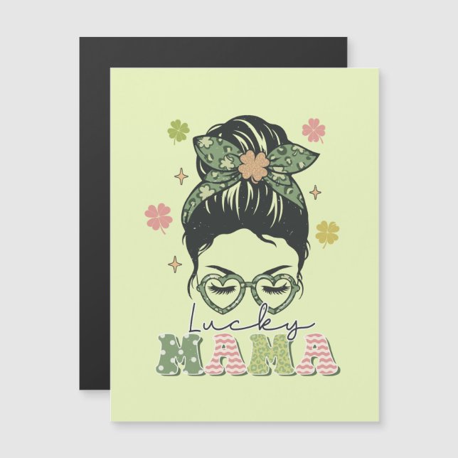 Lucky Mama - Messy Bun - Rua de Véu. (Frente/Verso)
