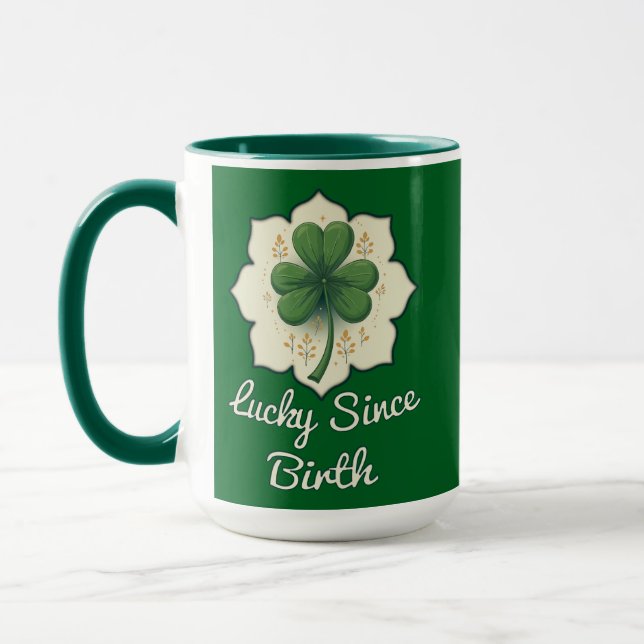 Lucky Since Forever St Patrick’s Day - caneca (Esquerda)