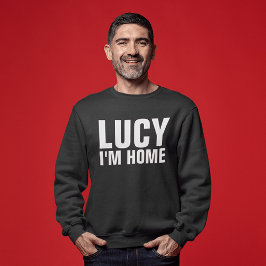 LUCY, ESTOU EM CASA, T-shirts engraçadas masculina