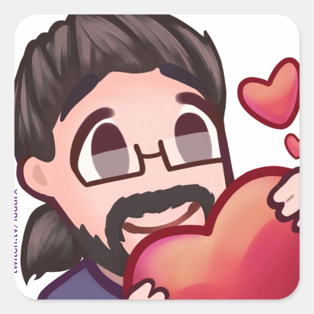 Ludarx | Amor | Adesivo adesivo (Frente)