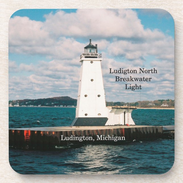 Ludington North Brewater Light 6 porta copos de pl (Frente)