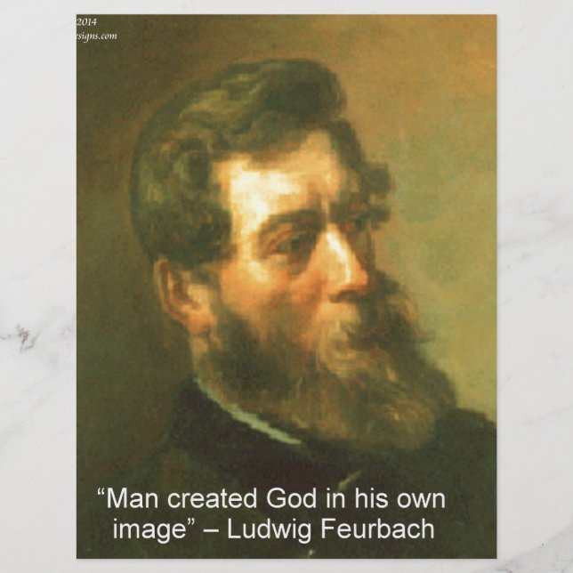 Ludwig Feurbach & O Homem Criou a Cotações de Deus (Frente)