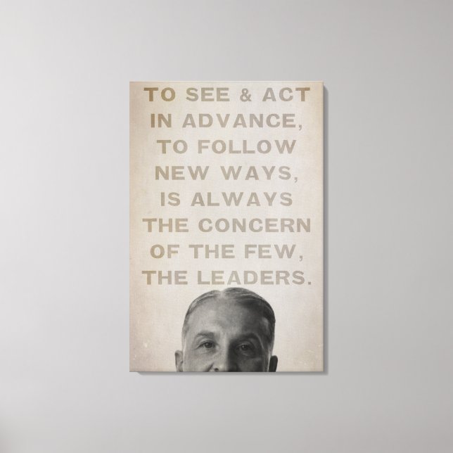 Ludwig von Mises Leaders Canvas Print (Frente)
