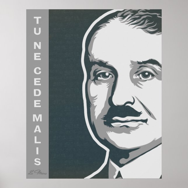 Ludwig von Mises Poster (Frente)