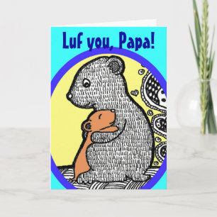 Luf You, Papa - Cartão De Dia de os pais