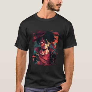Luffy Illustration - Trabalho de arte T-Shirt do E