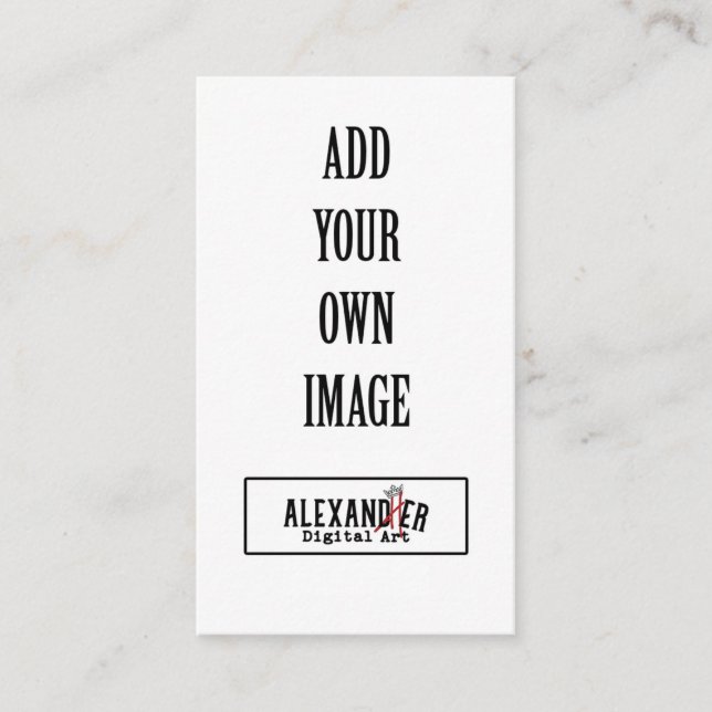 Lugar 2x3.5" cartão vertical de comida/local (Frente)