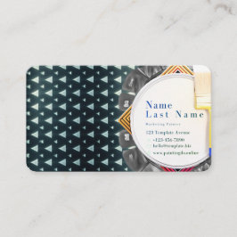 Lugar Abstrato Painters Modern Cartão de visita