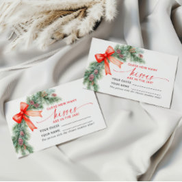 Lugar Arco Vermelho Natal Quantos Kisses Cartão de Jogo 