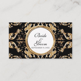 Lugar Black Tie Elegance 2 - Cartão de Assento de Escolt