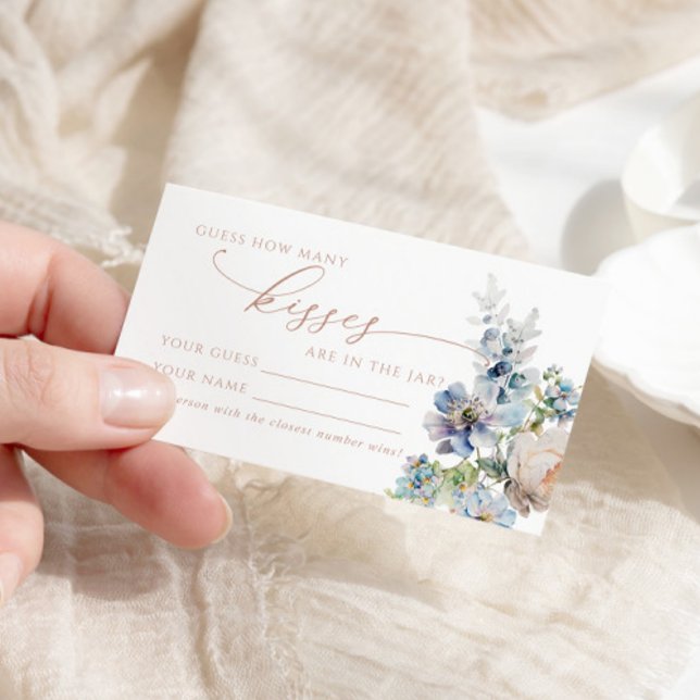 Lugar Blue Hydrangea Quantos Kisses Cartão de Jogo de Ch (Criador carregado)