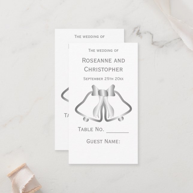 Lugar Brisas de Cartão de Definição de Casamento de Prat (Frente/Verso In Situ)