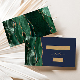 Lugar Cartão de Acompanhamento de Casamento Verde Esmera